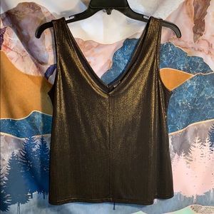 Gold with back undertone tank top